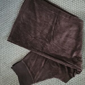 Victoria's Secret Brown Velour Wide Leg Lounge Pants, Womens Size Large